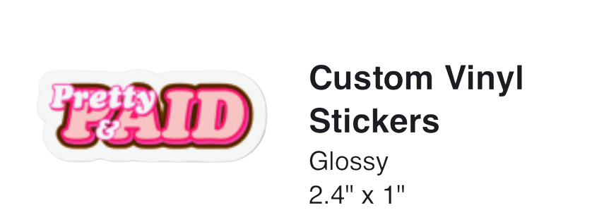 P&P CLASSIC LOGO STICKER